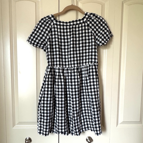 Madewell Linen-Blend Gingham Mini Dress (XS) - Picture 3 of 4